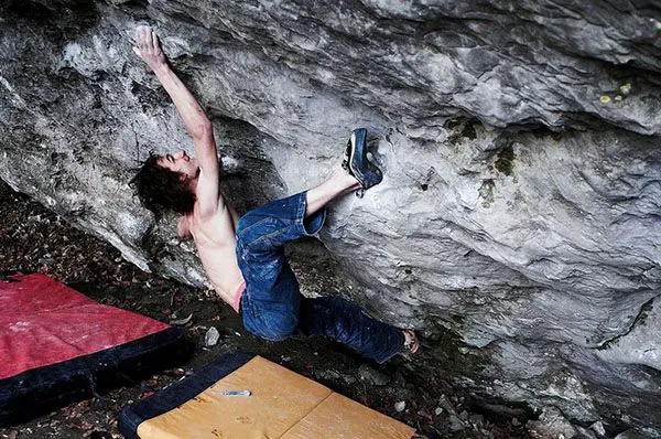 Adam Ondra On Terranova boulder (V16/8C+)