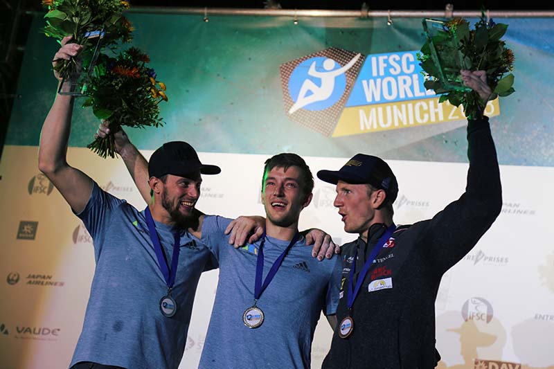 Jernej Kruder winning gold championships