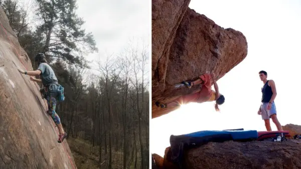 slab climbing vs overhung