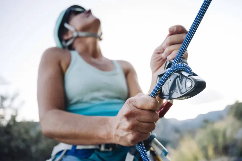 belay with grigri petzl device