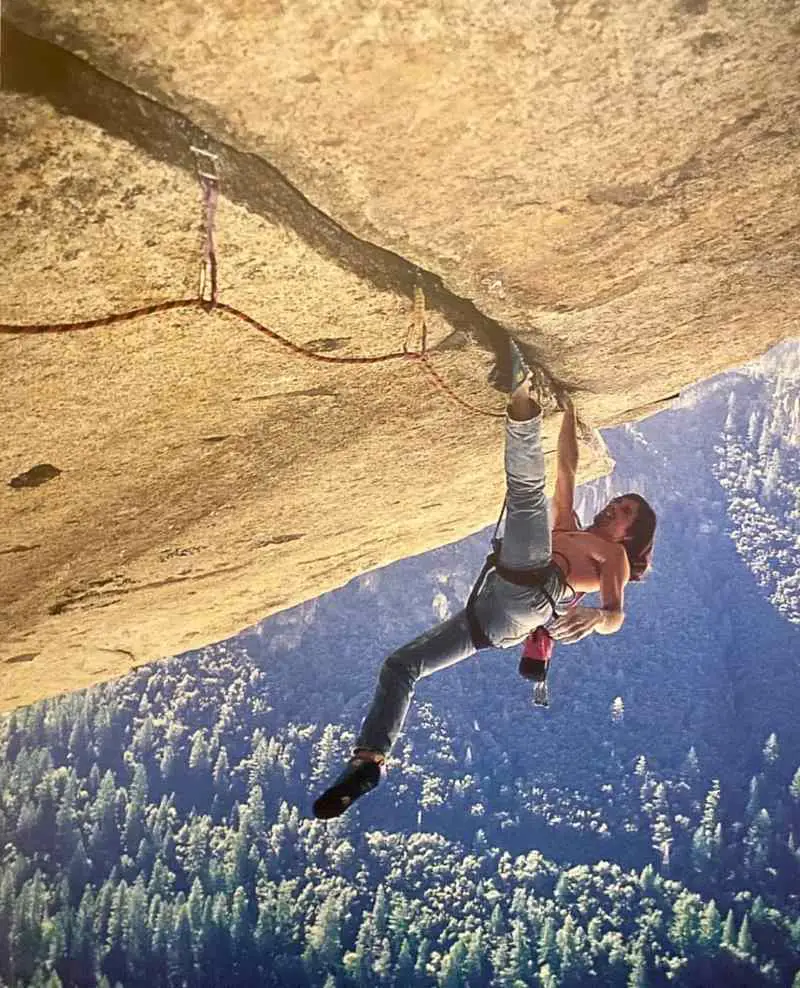 Ron Kauk making the first ascent of Separate Reality